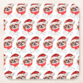 Japans Hondenras kerststerren Kartonnen Onderzetters (Voorkant)