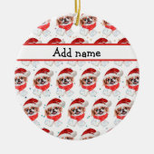 Japans Hondenras kerststerren Keramisch Ornament (Voorkant)