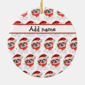 Japans Hondenras kerststerren Keramisch Ornament (Achterkant)