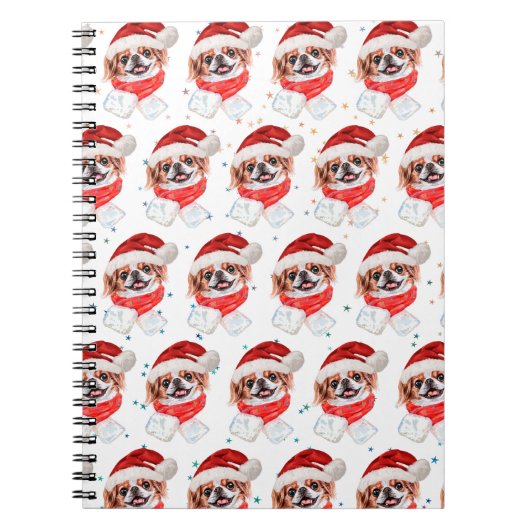 Japans Hondenras kerststerren Notitieboek (Voorkant)