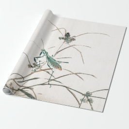 japans houtafdruk van mantis Wrapping Paper Cadeaupapier