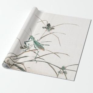 japans houtafdruk van mantis Wrapping Paper Cadeaupapier