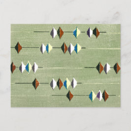 Japans houtsnede textiel briefkaart