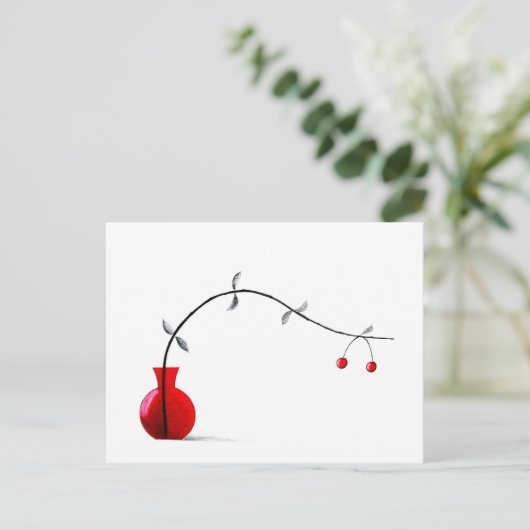 Japans Ikebana Chabana Briefkaart (Staand voorkant)