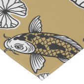 Japans Indigo Goud Karper Folk Patroon Medium Tafelloper (Hoek)