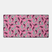 Japans Indigo Roze Karper Folk Patroon Bureaumat (Voorkant)