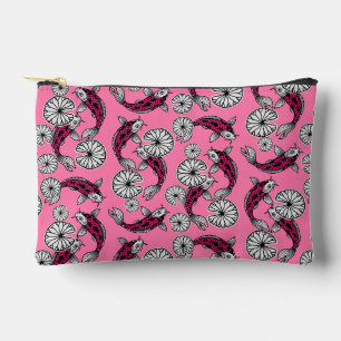Japans Indigo Roze Karper Folk Patroon Etui