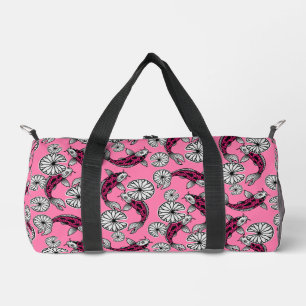 Japans Indigo Roze Karper Folk Patroon Plunjezak
