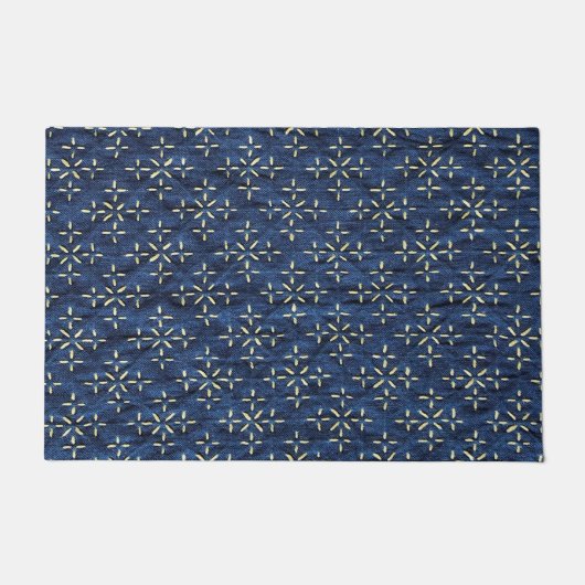 Japans indigoblauw deurmat (Voorkant)