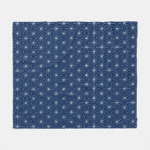 Japans indigoblauw fleece deken (Voorkant (Horizontaal))