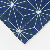 Japans indigoblauw fleece deken (Hoek)