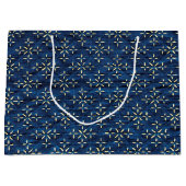Japans indigoblauw groot cadeauzakje (Voorkant)