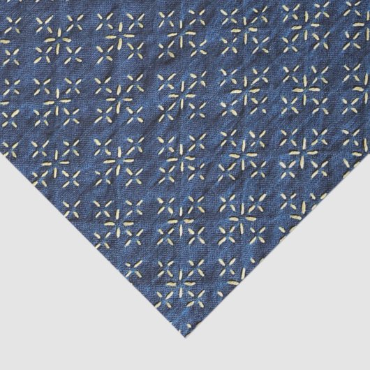 Japans indigoblauw tissuepapier (Detail)