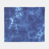 Japans indigokleurblauw fleece deken (Voorkant (Horizontaal))