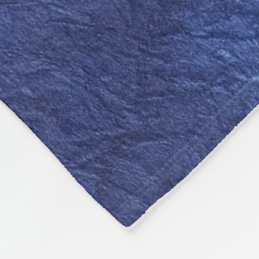 Japans indigokleurblauw fleece deken (Hoek)