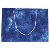 Japans indigokleurblauw groot cadeauzakje (Achterkant)