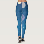 Japans indigokleurblauw leggings (Achterkant)