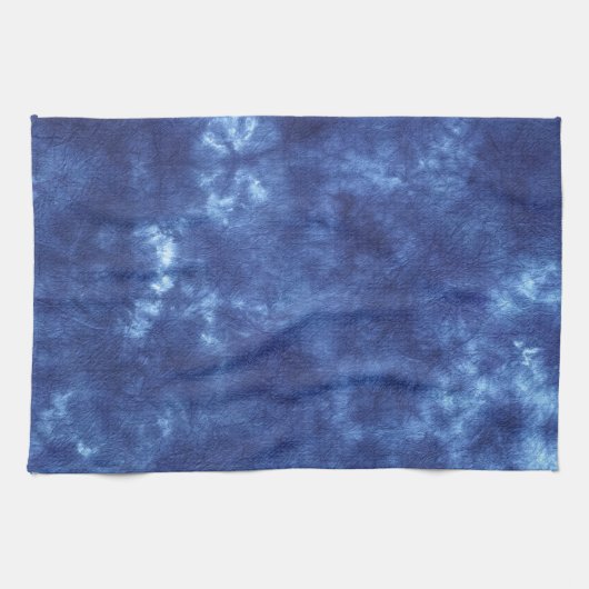 Japans indigokleurblauw theedoek (Horizontaal)