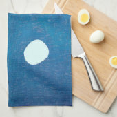 Japans indigokleurblauw theedoek (Quarter Fold)