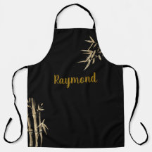 Japans inkt afdrukzwart en gouden bamboe