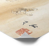 Japans inktschilderij "Een fijne dag" Poster (Hoek)