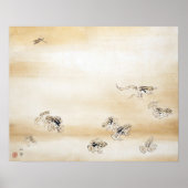 Japans inktschilderij "Een fijne dag" Poster (Voorkant)