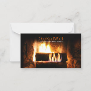 Japans Inspirerend spreekwoord "vriendelijkheid" Notitiekaartje