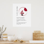 Japans Inspirerend woord, Komorebi Wall Art Poster (Keuken)