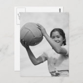 Japans interneringskamp Volleyball WWII Briefkaart (Voorkant / Achterkant)