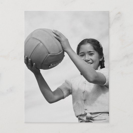 Japans interneringskamp Volleyball WWII Briefkaart (Voorkant)