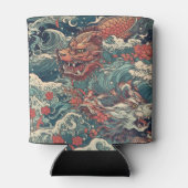 Japans Irezumi Tattoo Koelbox Blikjeskoeler (Achterkant)