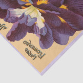 Japans Iris en Pansies  Weefselpapier Tissuepapier (Detail)