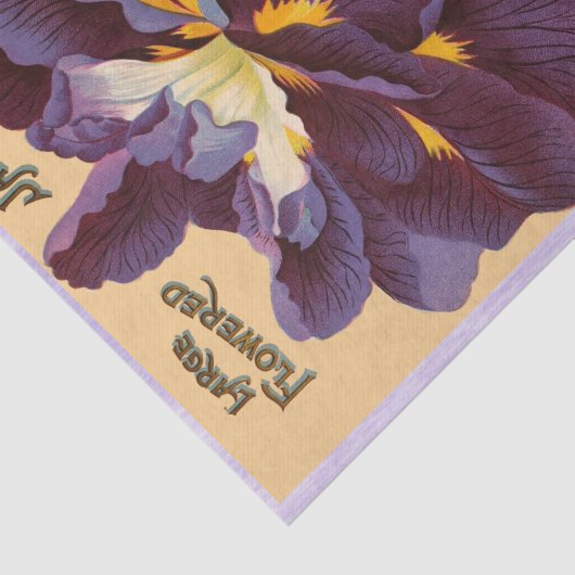 Japans Iris en Pansies Weefselpapier Tissuepapier (Detail)