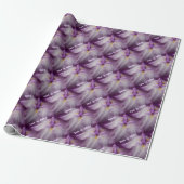 Japans Iris Flower Natuur gepersonaliseerd Cadeaupapier (Uitgerold)