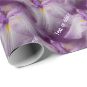 Japans Iris Flower Natuur gepersonaliseerd Cadeaupapier (Rol Hoek)