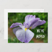 Japans Iris Nieuw Adres Floral Briefkaart (Voorkant / Achterkant)