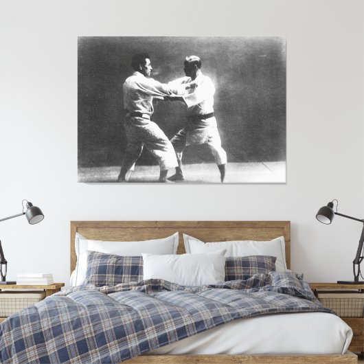 Japans Judoka Jigoro Kano Kyuzo Mifue Judo Canvas Afdruk (Insitu (Slaapkamer))