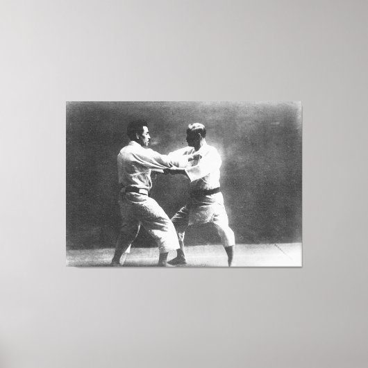 Japans Judoka Jigoro Kano Kyuzo Mifue Judo Canvas Afdruk (Voorkant)
