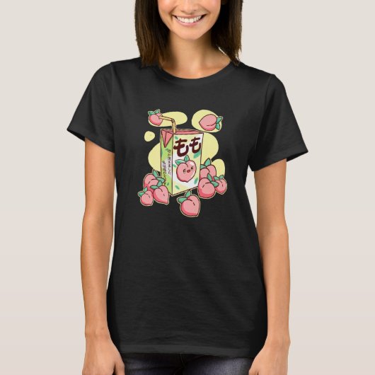 Japans Juice Milk Aesthetische Vaporwave Haraju T-shirt (Voorkant)