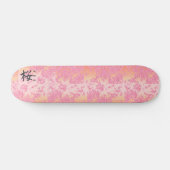 Japans Kanji Calligraphy Sakura Persoonlijk Skateboard (Horizontaal)