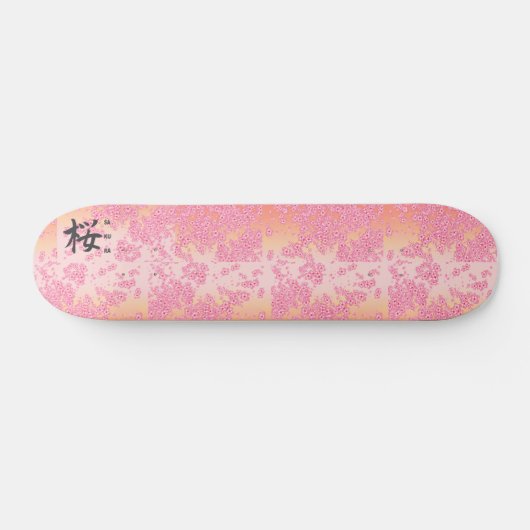 Japans Kanji Calligraphy Sakura Persoonlijk Skateboard (Horizontaal)