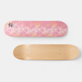 Japans Kanji Calligraphy Sakura Persoonlijk Skateboard (Horizontaal)