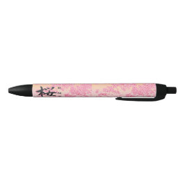 Japans Kanji Calligraphy Sakura Zwarte Inkt Pen