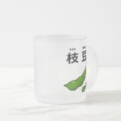 Japans Kanji Edamame Matglas Koffiemok (Voorkant rechts)
