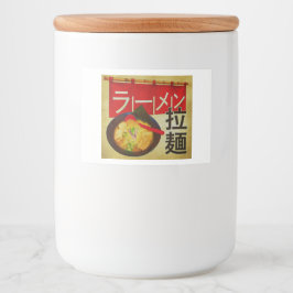 Japans kanji en katakana Ramen Voedselcontainer Etiket