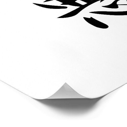 Japans Kanji for Good and Evil - Zenaku Poster (Hoek)