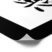 Japans Kanji for Good and Evil - Zenaku Poster (Hoek)