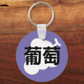 Japans Kanji Grape Sleutelhanger (Voorkant)