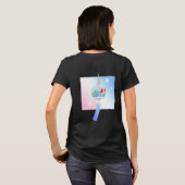 Japans kanji-ontwerp "Wind bell" T-shirt (Achterkant volledig)