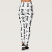 Japans kanji Reiki Symboolpatroon Leggings (Achterkant)